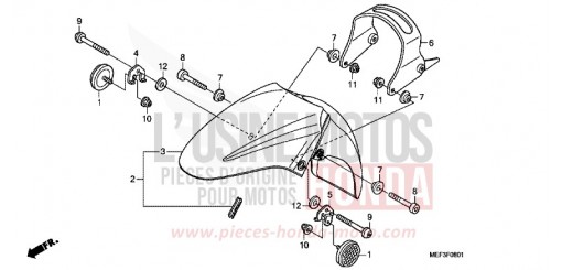 KOTFLUEGEL, VORNE (FJS400D9/FJS400A) FJS400A9 de 2009